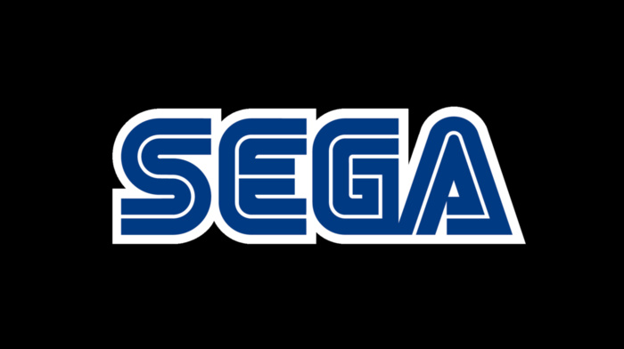 video games, logo, Sega, black background, minimalism, simple, brand