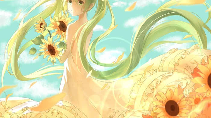 sunflowers, Hatsune Miku