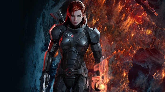 bionics, Jane Shepard, girl, Mass Effect