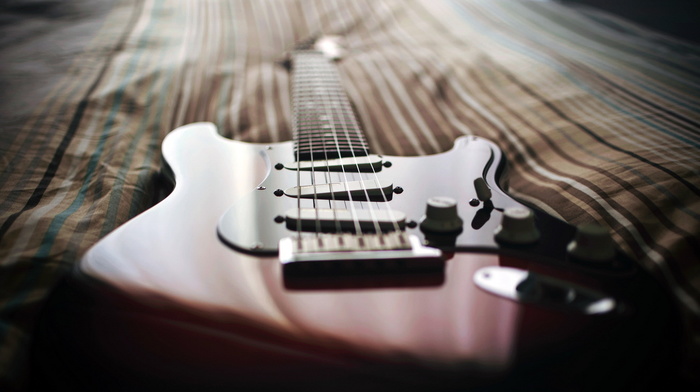 guitar, macro, music