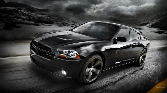 car, muscle cars, monochrome, Dodge Charger