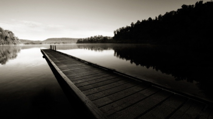 lake, landscape