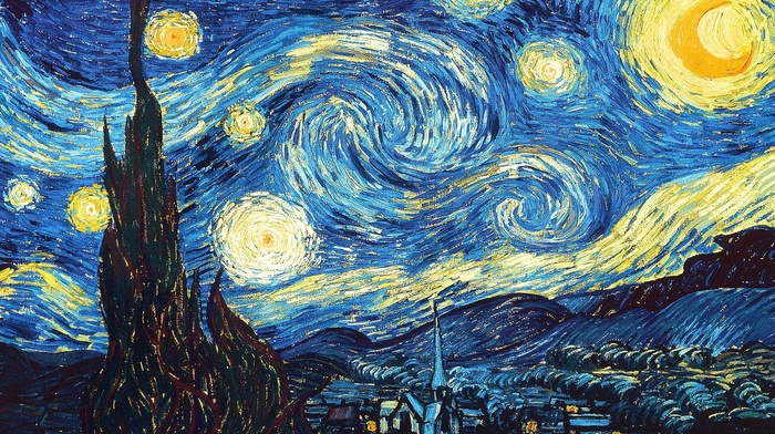 artwork, Vincent van Gogh, classic art, The Starry Night