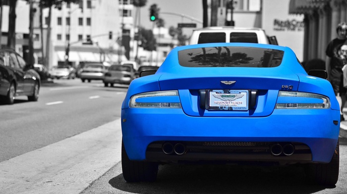 Aston Martin, blue cars, sports car, car, matte paint