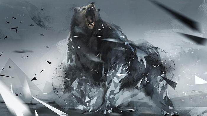 bear, 3D, background
