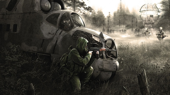 S.T.A.L.K.E.R., apocalyptic, Ukraine, gas masks