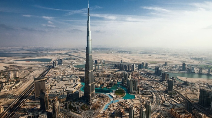 cityscape, city, Burj Khalifa, building, Dubai