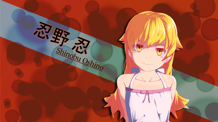 Oshino Shinobu, anime girls, monogatari series, anime