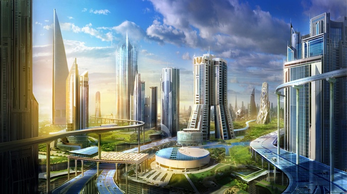 futuristic, landscape
