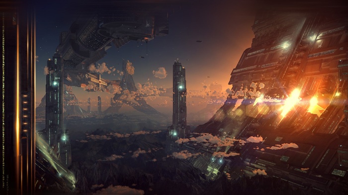 futuristic, landscape