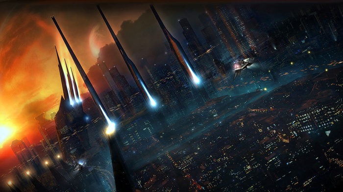 landscape, futuristic