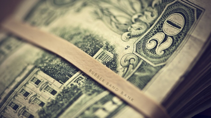 dollar bills, depth of field, dollars