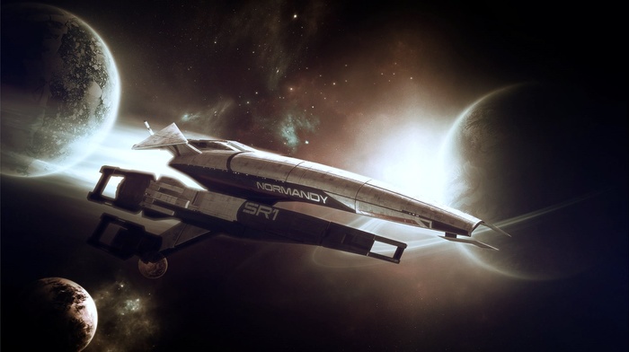 Normandy SR, 1, science fiction, Mass Effect, spaceship