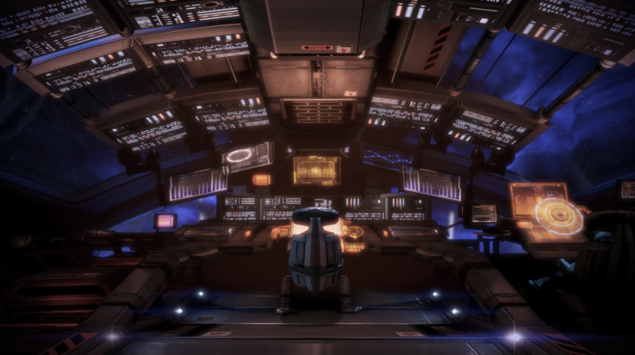 Mass Effect 3, Normandy SR, 2, Mass Effect, cockpit