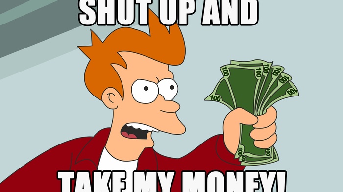 memes, Philip J. Fry, money, Futurama