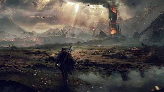 Mordor, fantasy art, video games, middle, earth  Shadow of Mordor, The Lord of the Rings, Shadow of Mordor