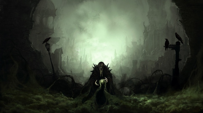 dark, fantasy art