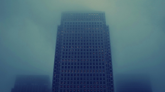 mist, skyscraper