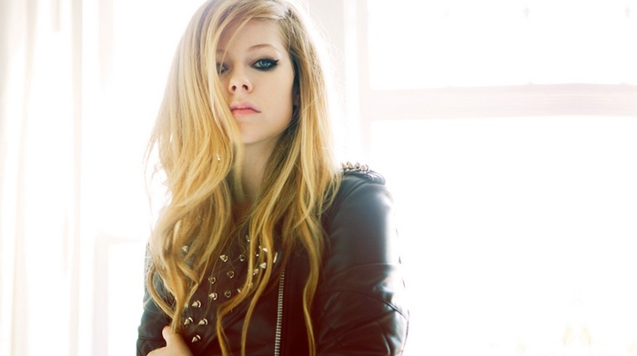 girl, blue eyes, blonde, Avril Lavigne