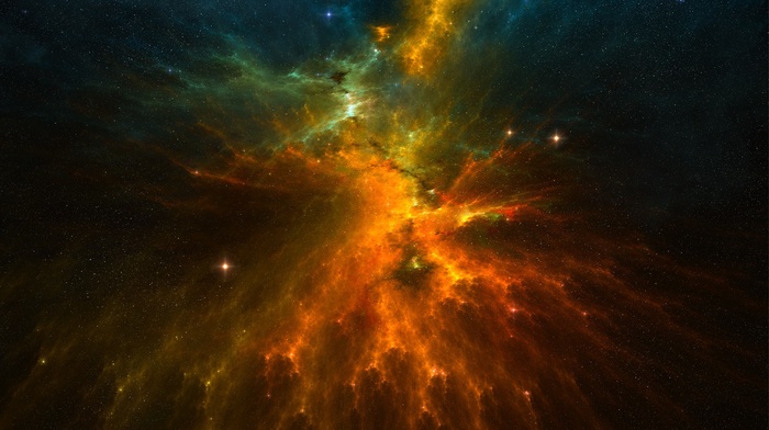 space, nebula, stars