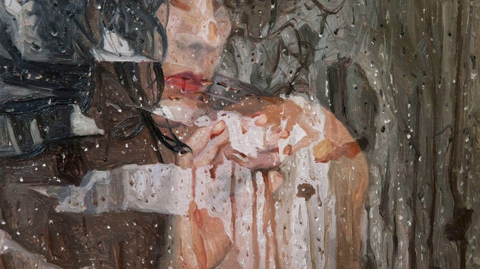 girl, Alyssa Monks, painting