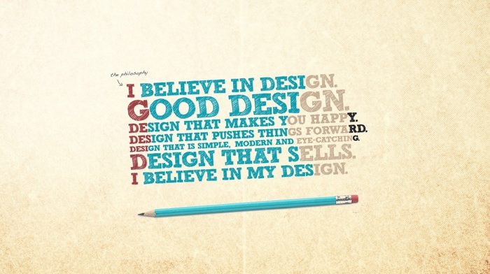 typography, minimalism, quote, pencils