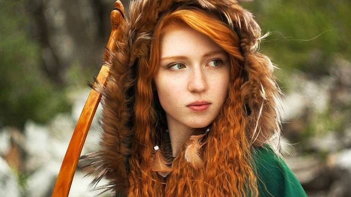 girl, redhead