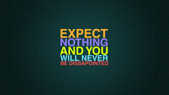 Expect, green, quote