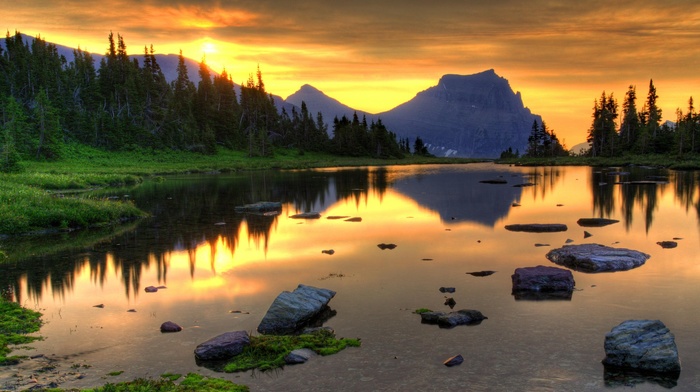 landscape, mountain, nature, lake