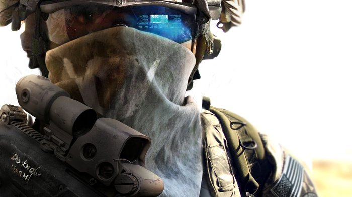 soldier, video games, glasses, game, helmet