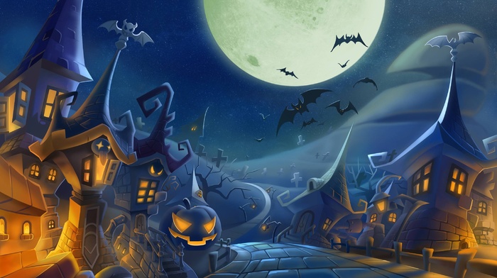 Halloween, bats