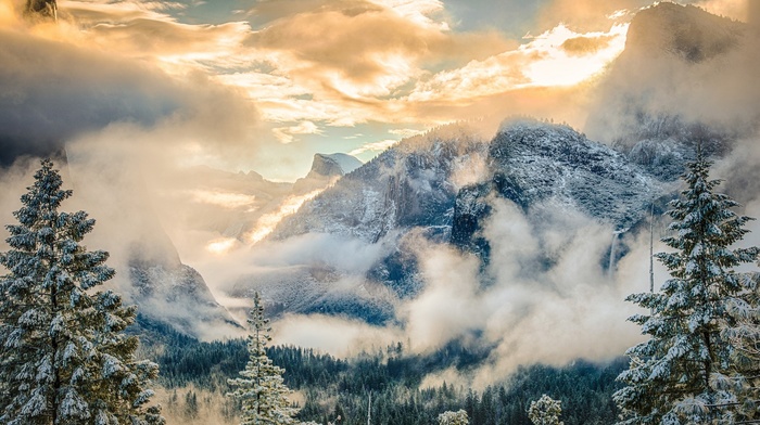 nature, clouds, landscape