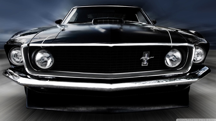 ford mustang 1969, old car, sports car