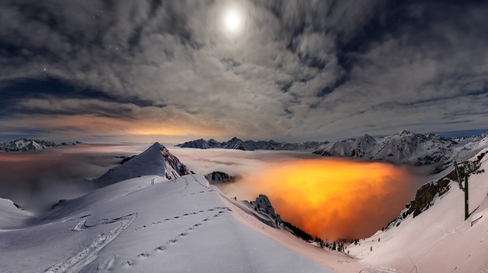nature, sky, mountain