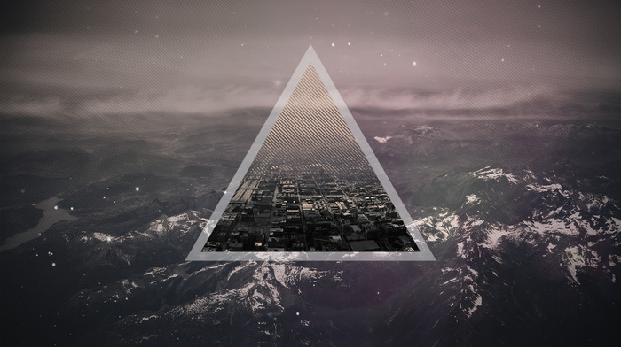 triangle, city, minimalism