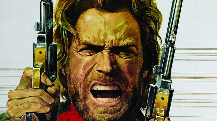 Clint Eastwood, drawing, western, movies, The Outlaw Josey Wales