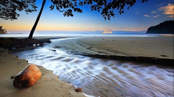 coast, sand, nature, ocean