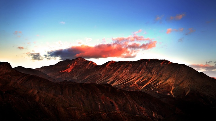 valley, mountain, landscape