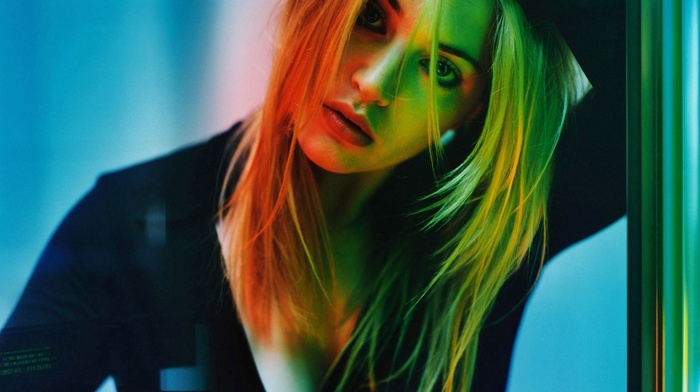 hair in face, girl, colorful, actress, Kate Winslet