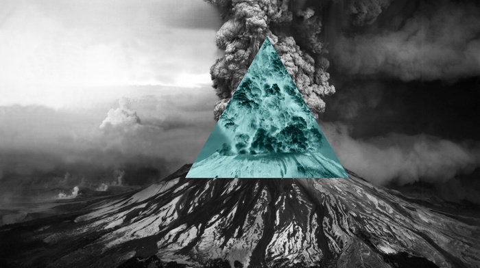 nature, inverted, volcano, polyscape, illuminati