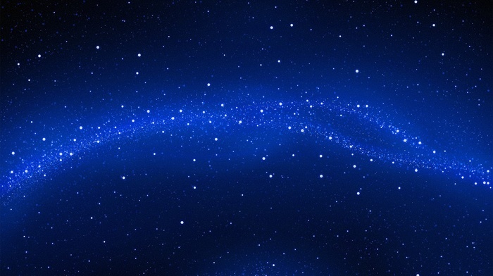 space, black, blue, stars, sky