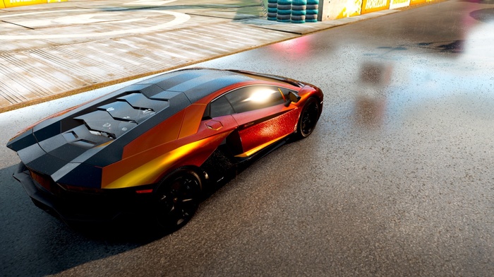 Lamborghini, Lamborghini Aventador, Forza Horizon 2, video games