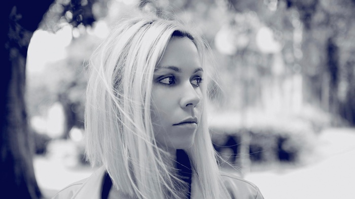 monochrome, girl