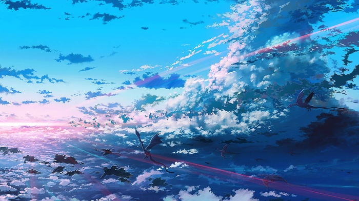 atmosphere, sky, dragon