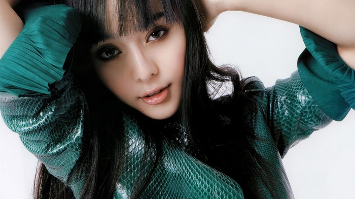 simple background, model, Asian