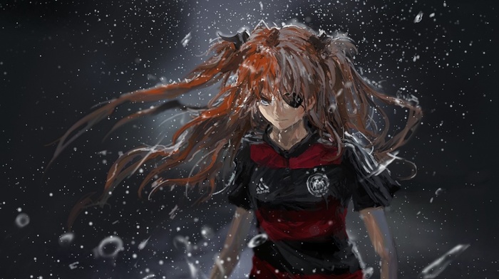 soccer, Neon Genesis Evangelion, Germany, anime, Asuka Langley Soryu