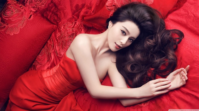 red dress, Asian