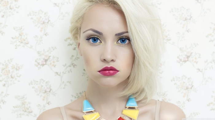 girl, blonde, blue eyes