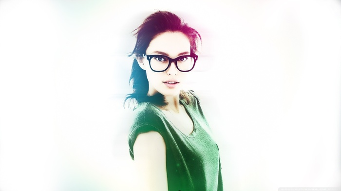 girl, glasses