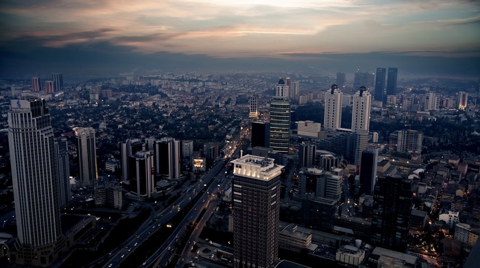 city, skyscraper